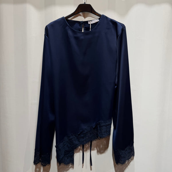 Asymmetrische kanten blouse