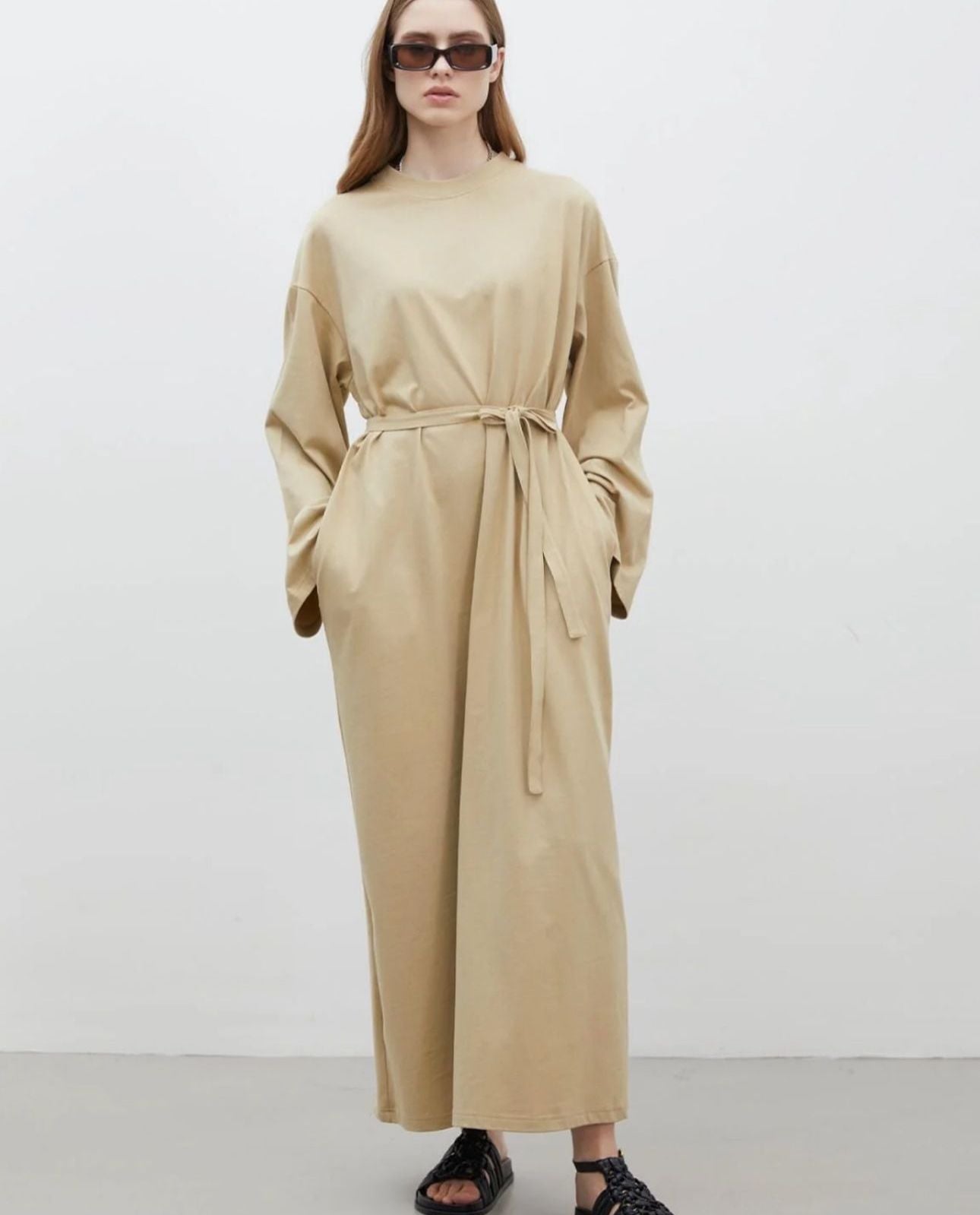 Oversized Katoenen Jurk