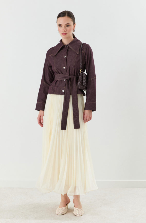 Plissérok van chiffon