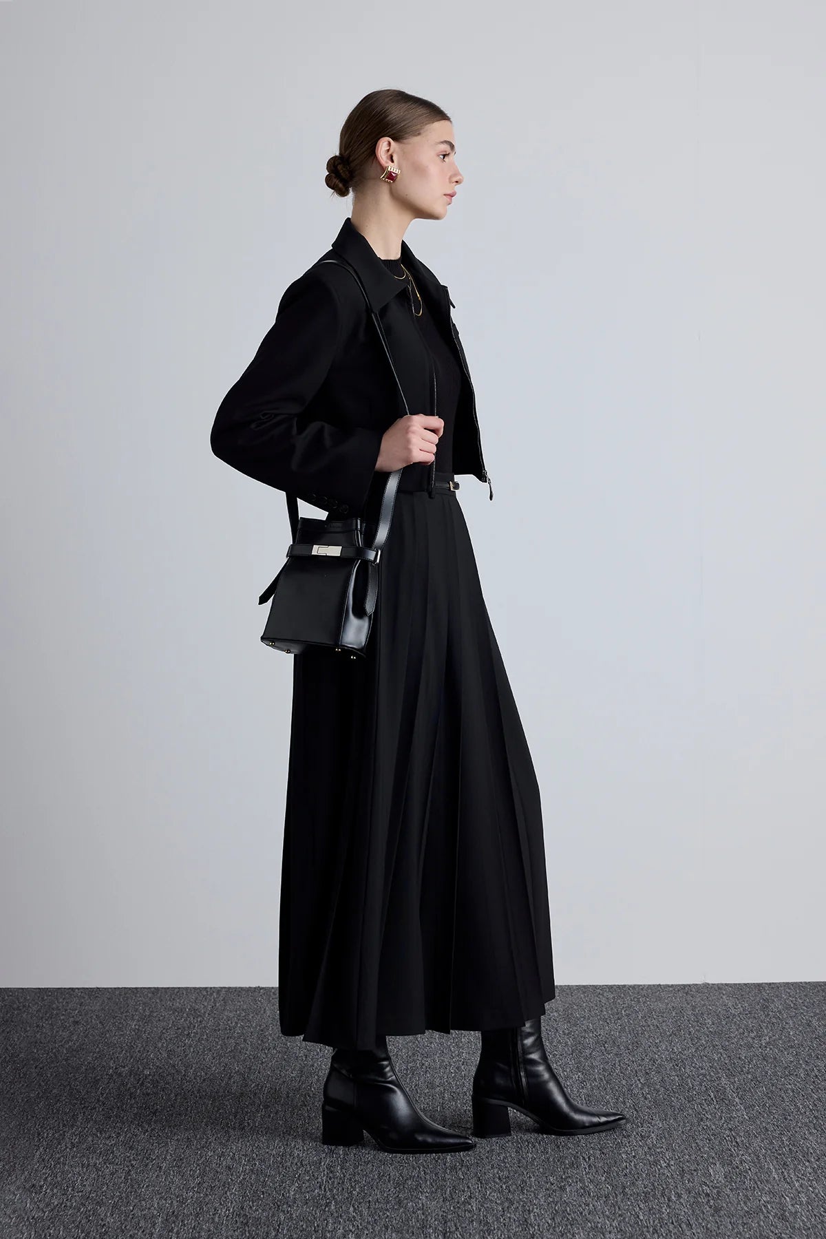 Klassieke Crop-Blazer Set