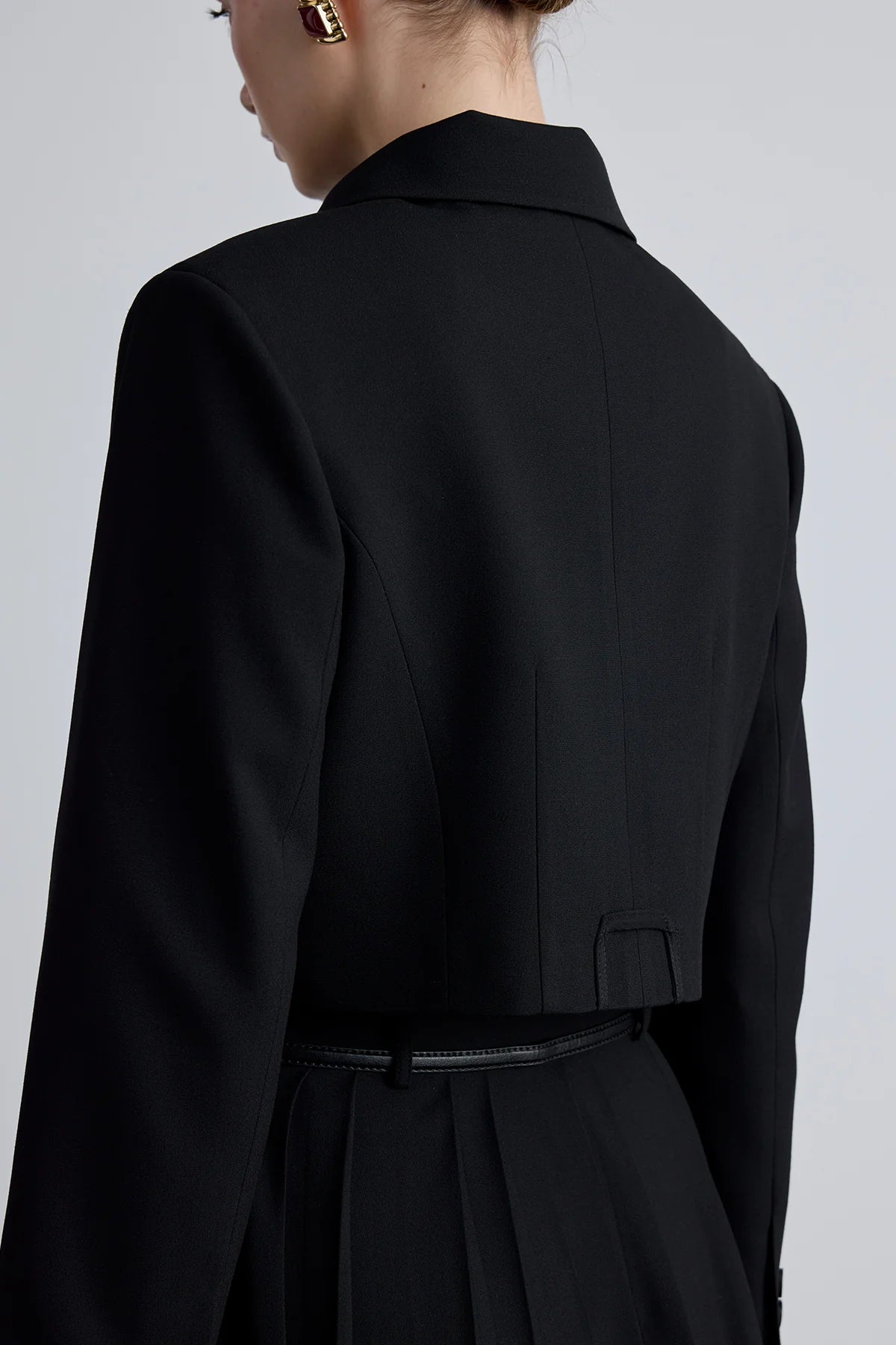 Klassieke Crop-Blazer Set