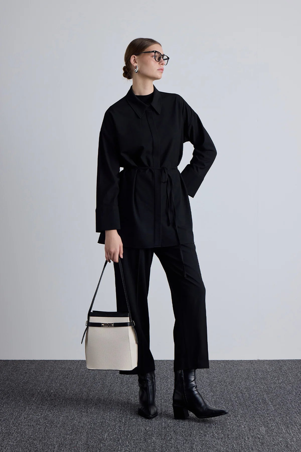 Tuniek met brede kraag Set