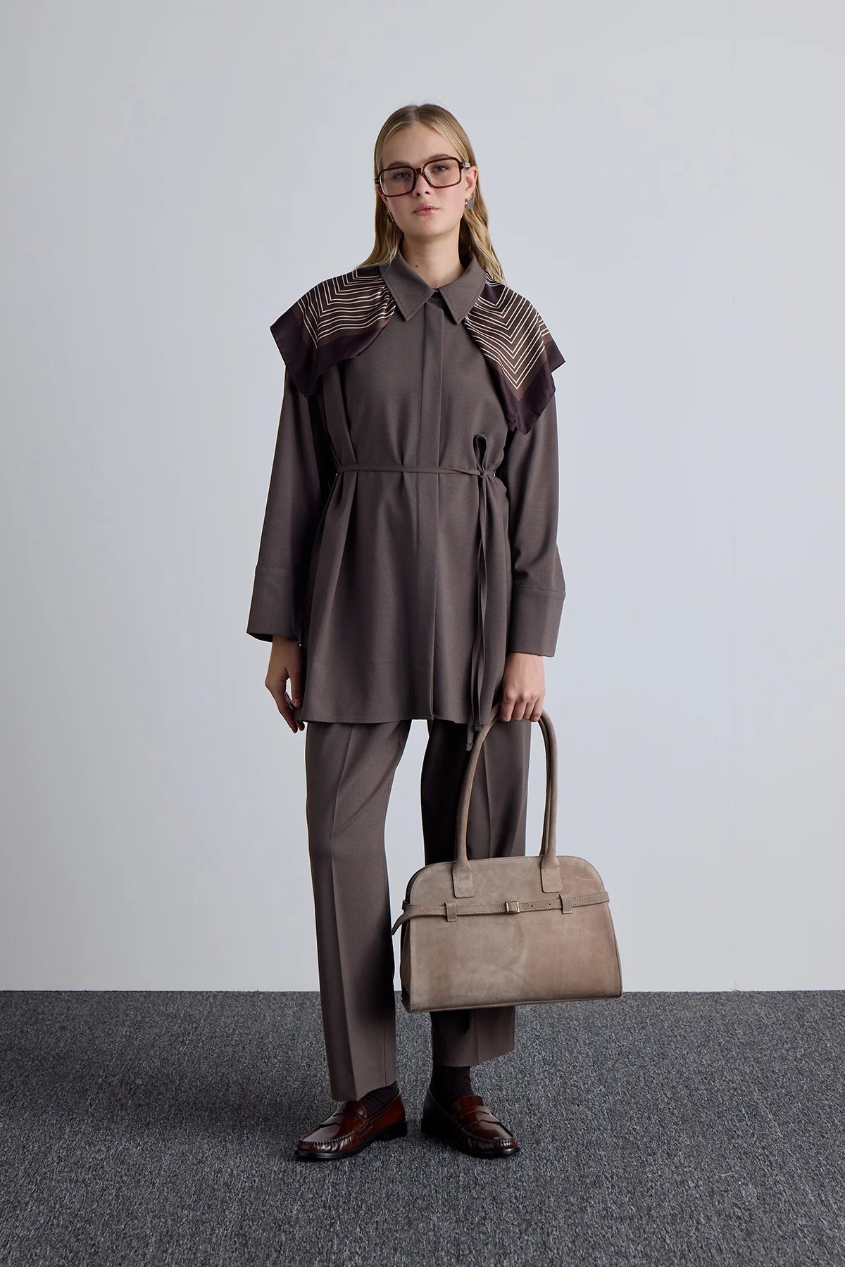 Tuniek met brede kraag Set