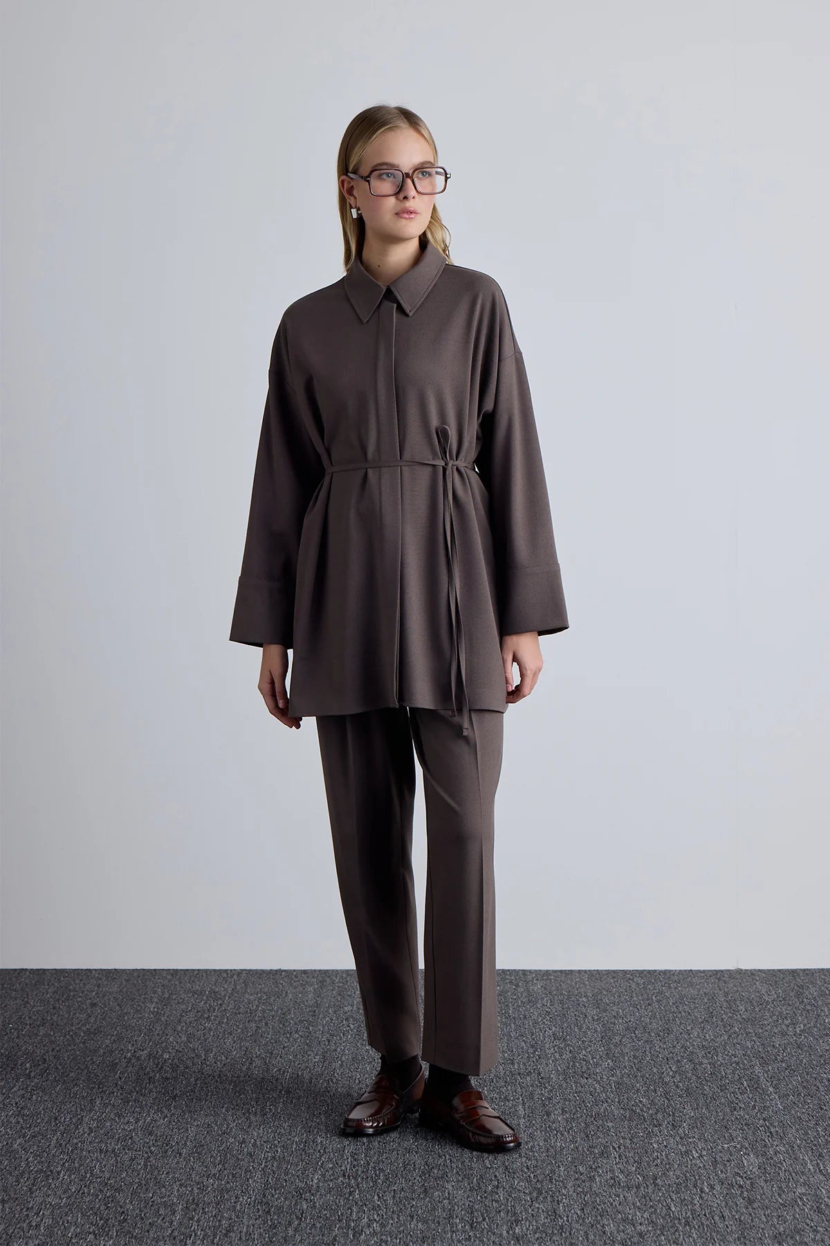 Tuniek met brede kraag Set