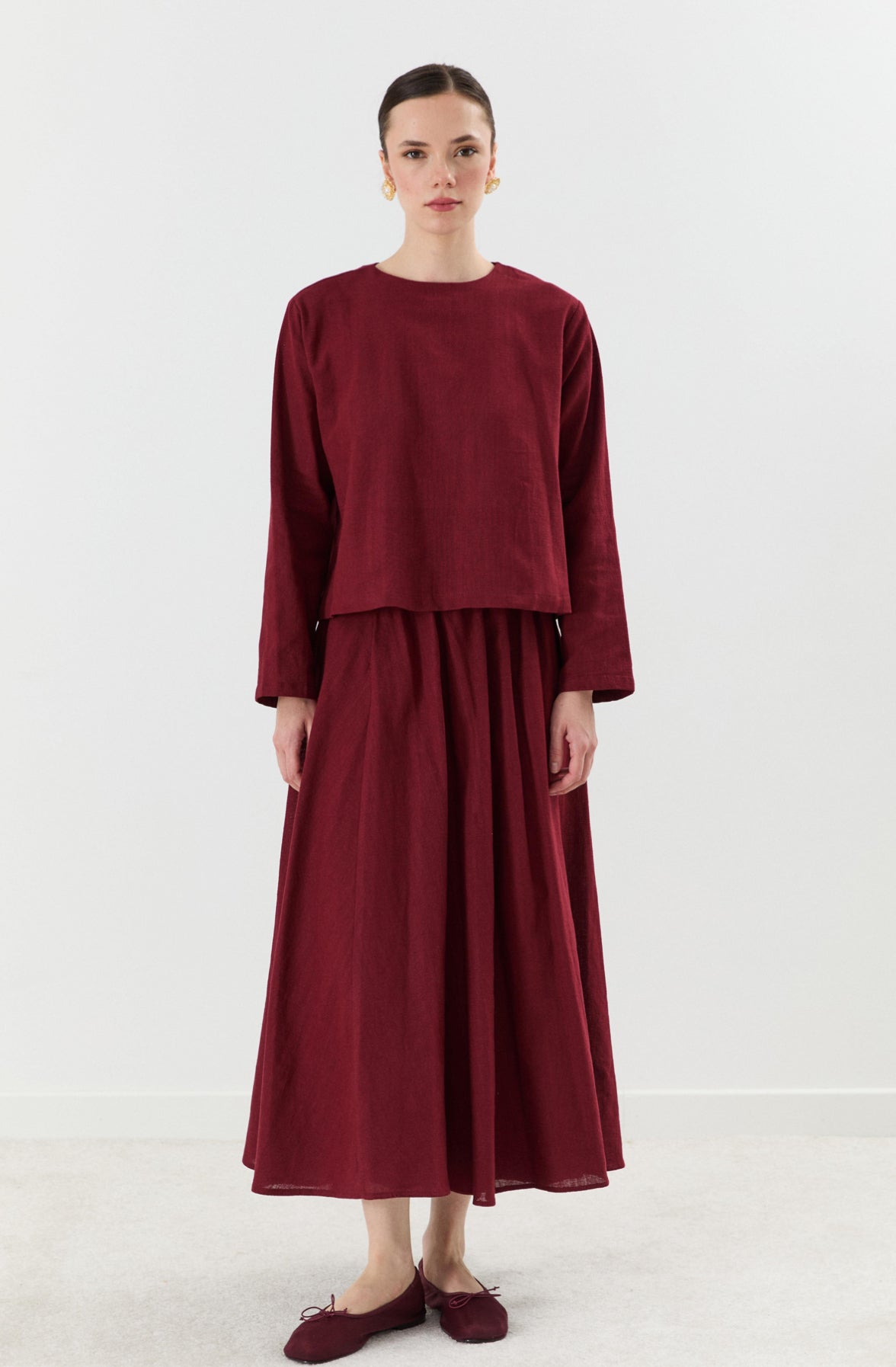 Linnen Rok Set
