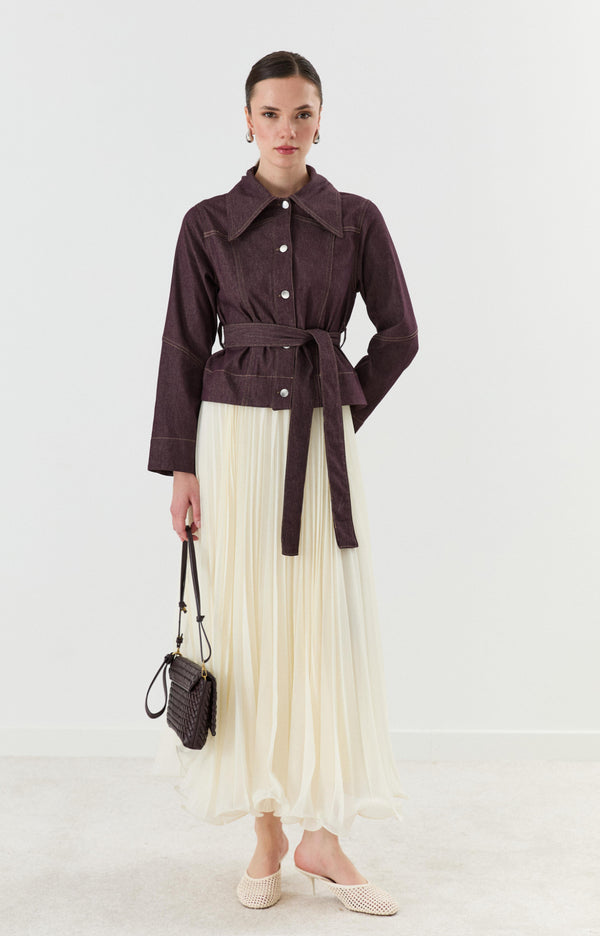 Plissérok van chiffon