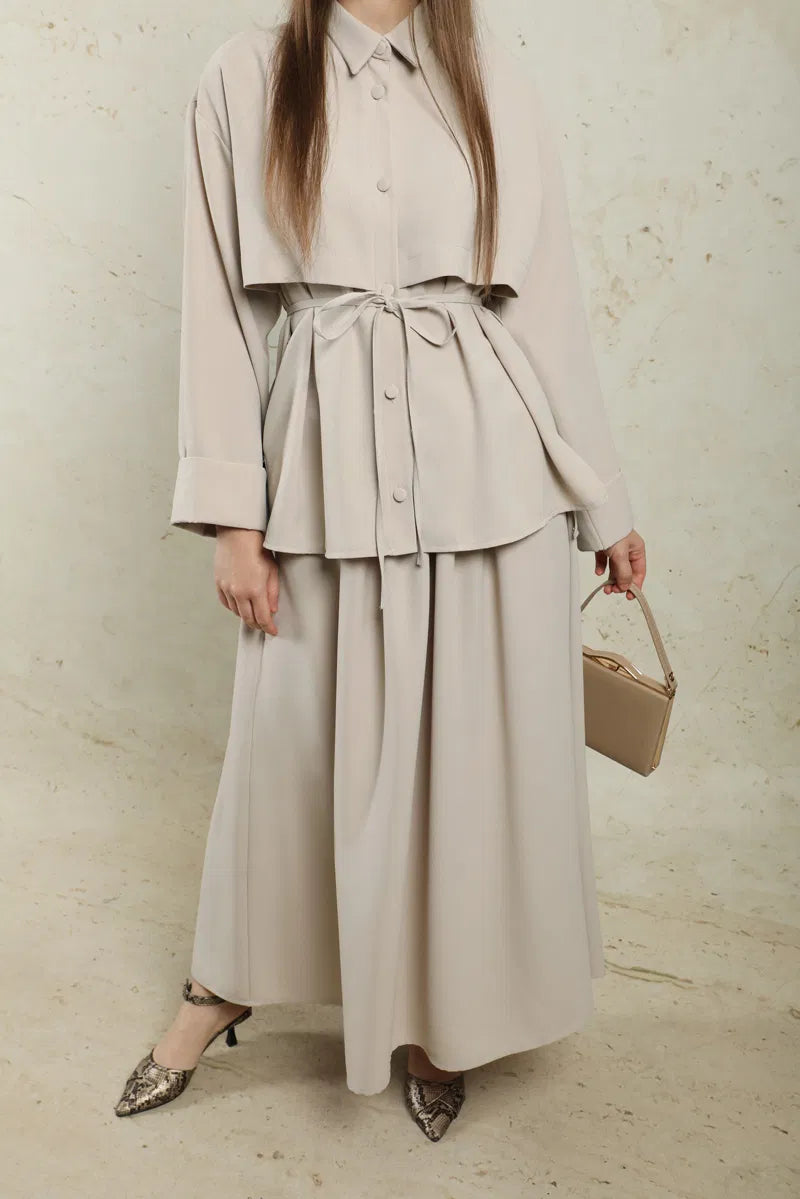 Crêpe Rokset  - Stone